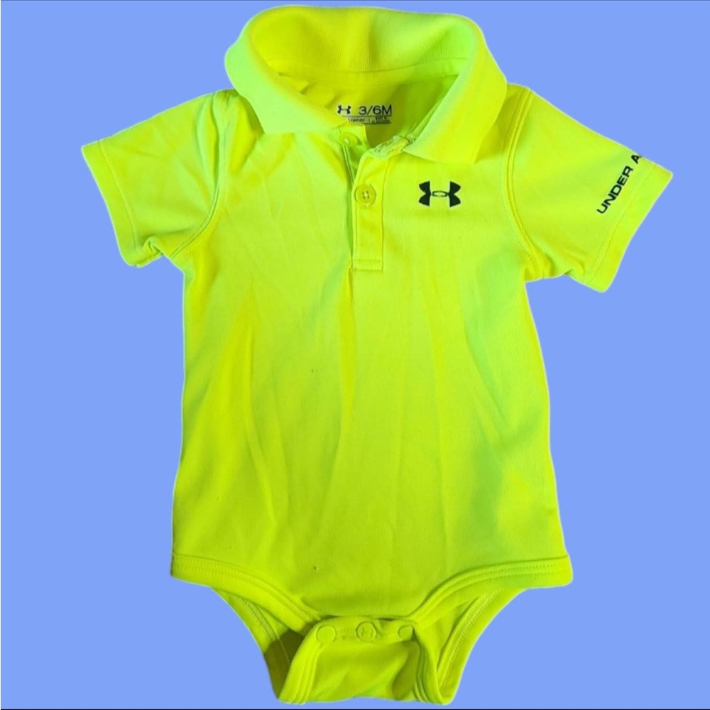 Under Armour Neon Yellow Baby Onesie 3-6 Months